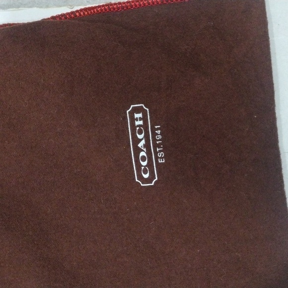 COACH Burgundy & Red Drawstring Dust Bag | 19" x 23" Protective Storage Bag CH05 - Picture 3 of 8